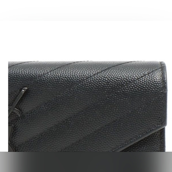 Authentic Saint Laurent Chevron Wallet - Picture 11 of 15